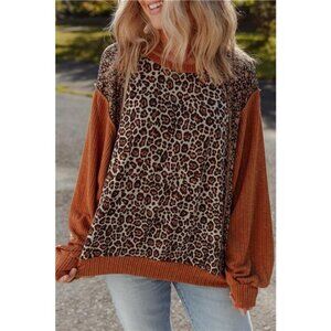 ✨NWT Leopard Print Long Sleeve Sweatshirt